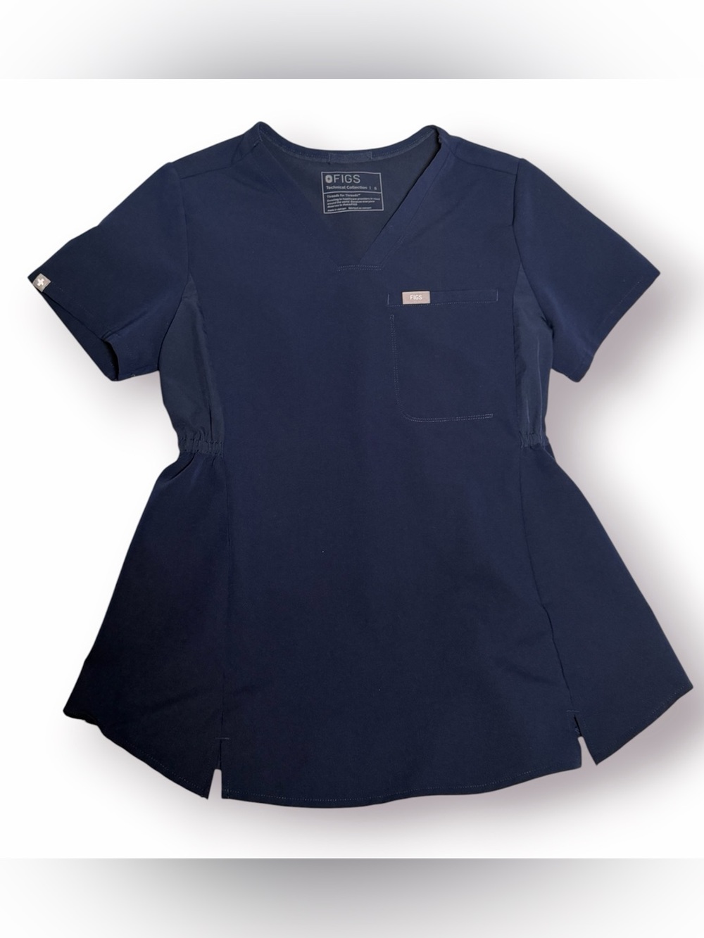 FIGS Maternity Octavia Navy Scrub Top - Picture 5 of 8
